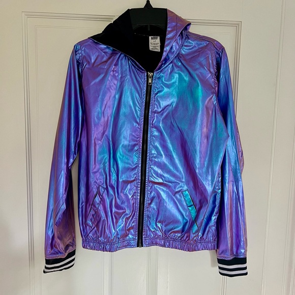 Balera Unisex Metallic Bomber Jacket - Picture 2 of 6
